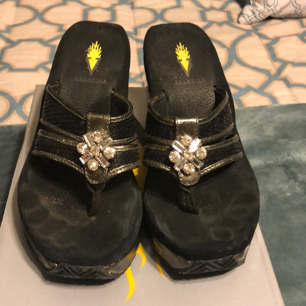 Volatile 4-inch “Blast” Embellished Sandals